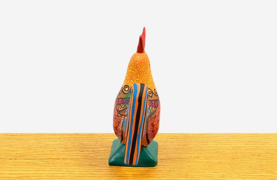 Alebrije gallo naranja