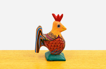 Alebrije gallo naranja