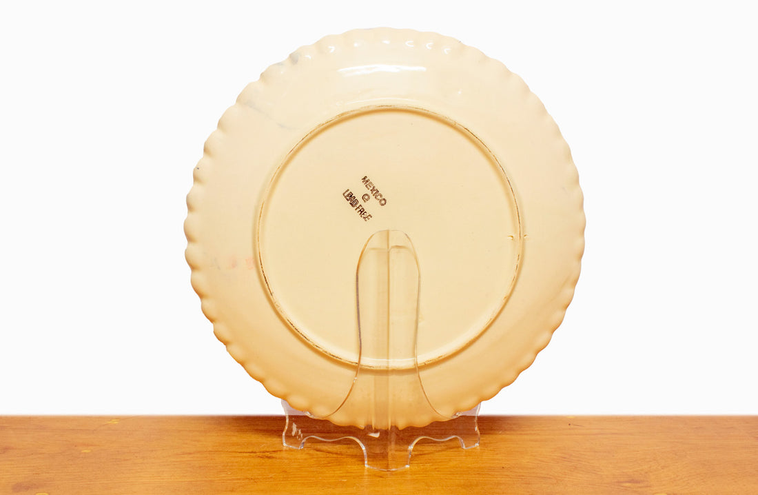 Plato ondulado de cerámica