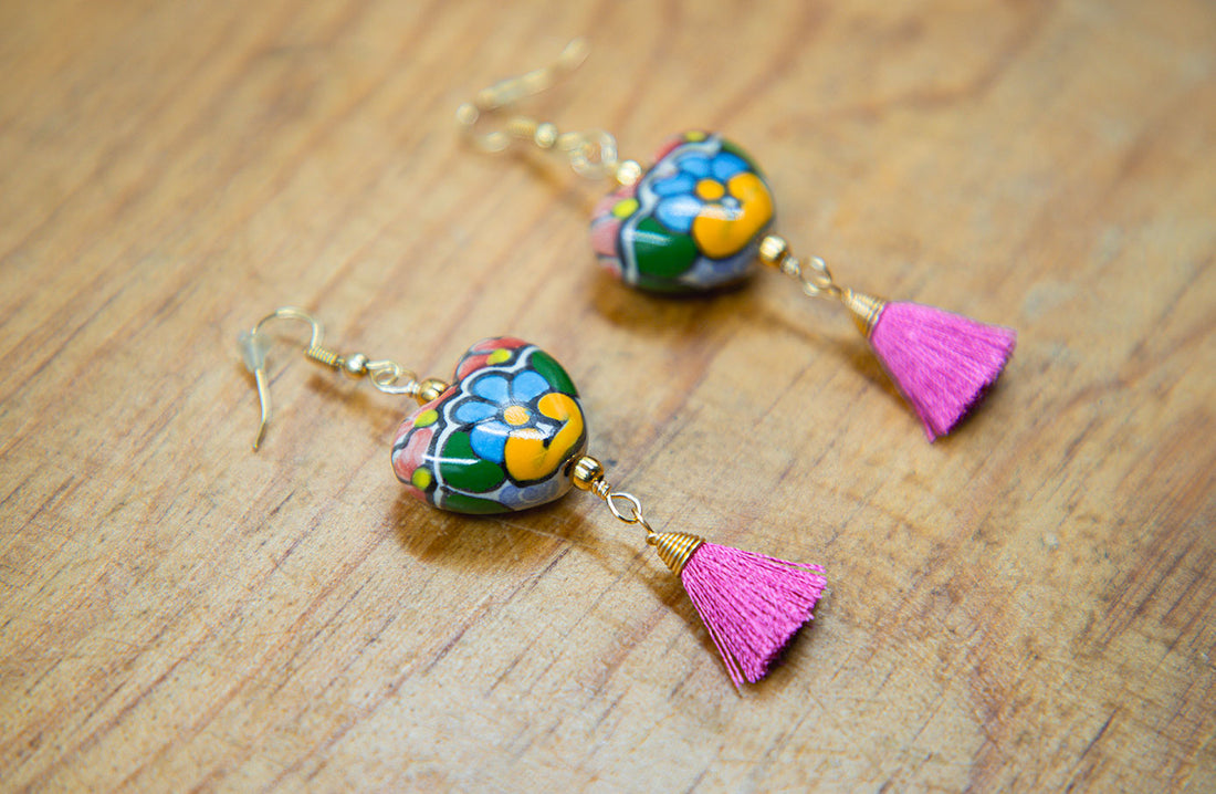 Aretes corazón Miriam