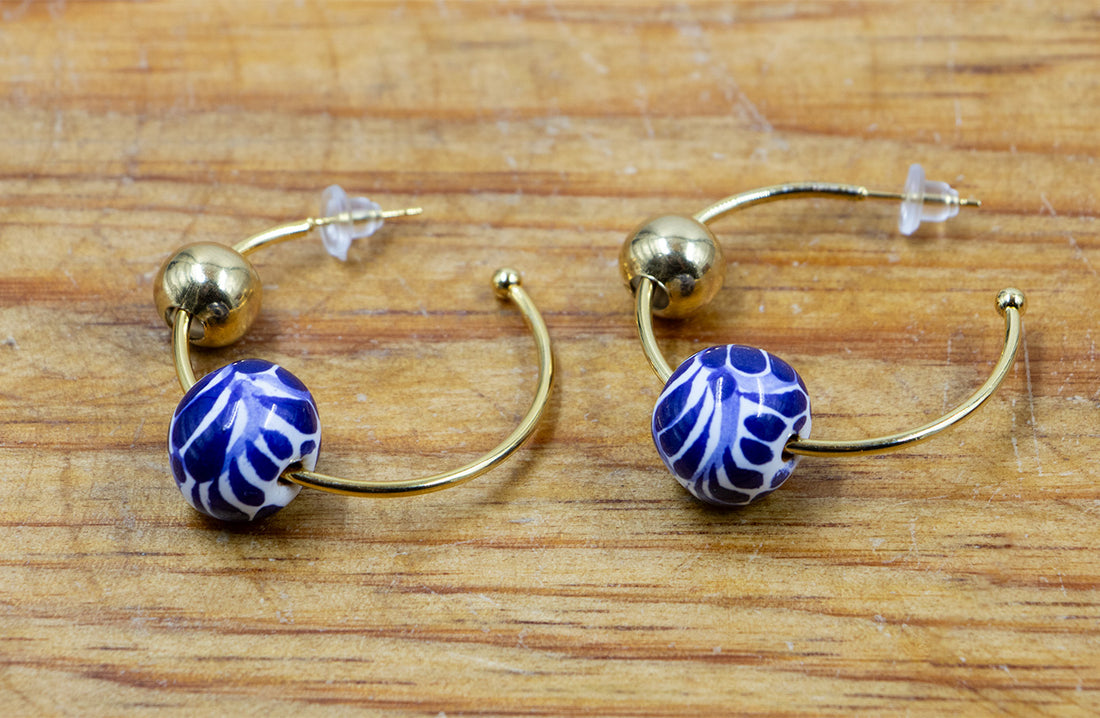 Arracadas talavera Juana