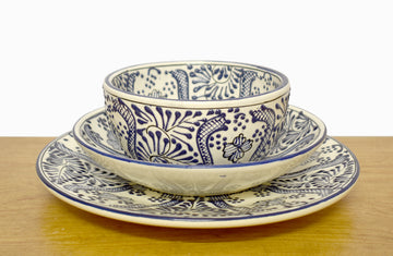 Servicio de mesa de Talavera para 4