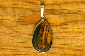 Dije de ambar y plata