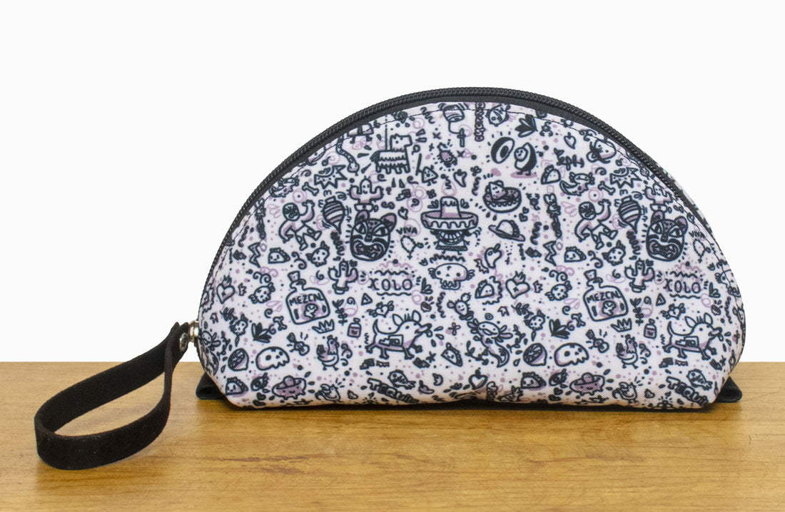 Cosmetiquera Oaxaca garabatos