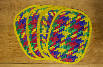 Juego de mateles individuales Petate amarillo