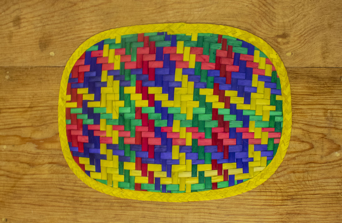 Juego de mateles individuales Petate amarillo