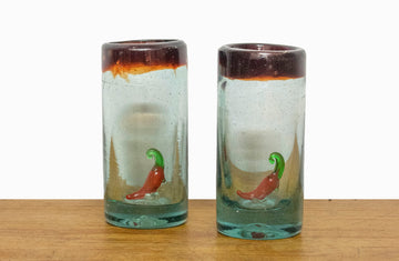 Juego de tequileros filo rojo