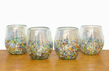 Juego de vasos para vino granizados