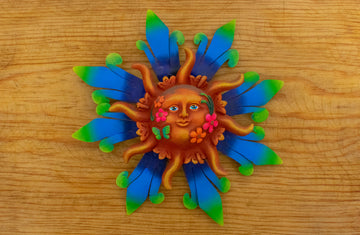 Sol con flores de pared