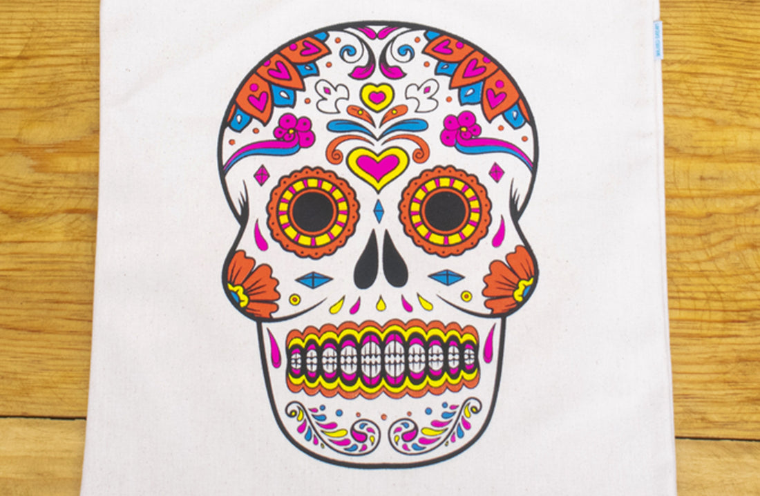 Bolsa tipo tote Calavera de azucar