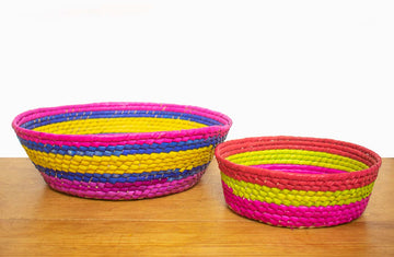 Juego de canastas multicolor
