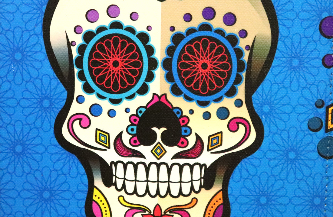 Libreta calavera azul