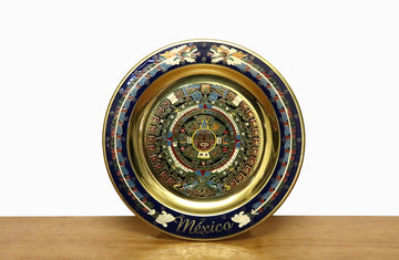 Plato de calendario azteca 14cm