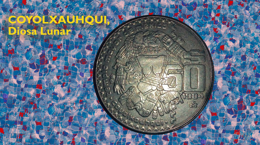 Coyolxauhqui, moneda 50 pesos 1984