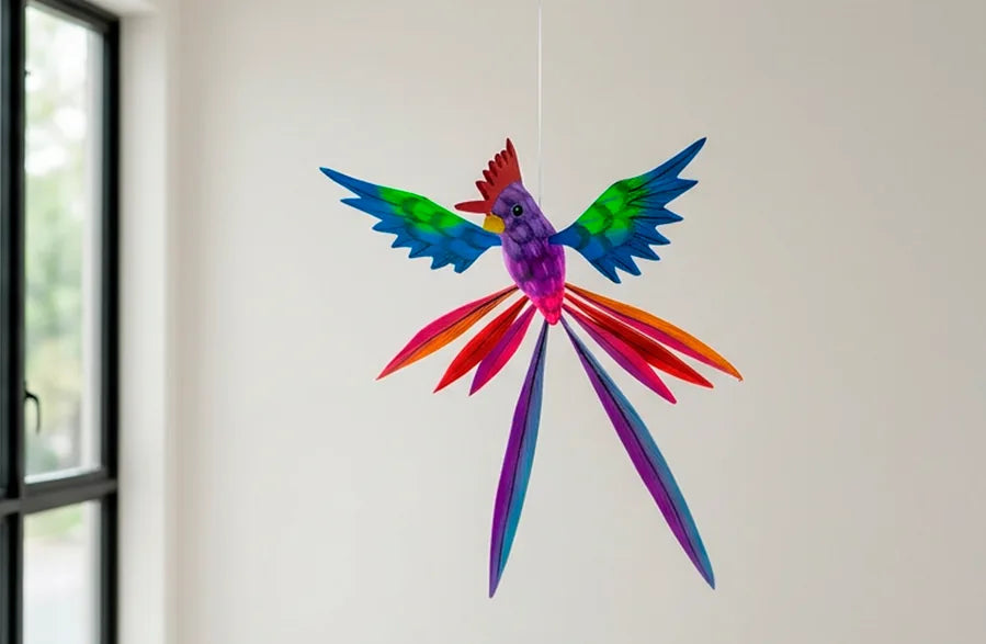 Alebrije quetzal morado 5