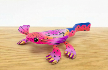 Alebrije ajolote rosa