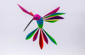 Alebrije colibri azul chico