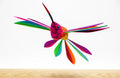 Alebrije colibri rosa chico