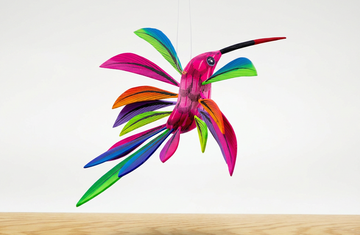 Alebrije colibri rosa grande