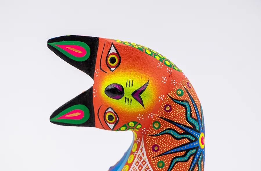 Alebrije gato naranja 4