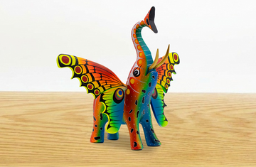 Alebrije elefante naranaja