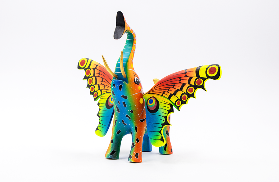 Alebrije elefante naranaja