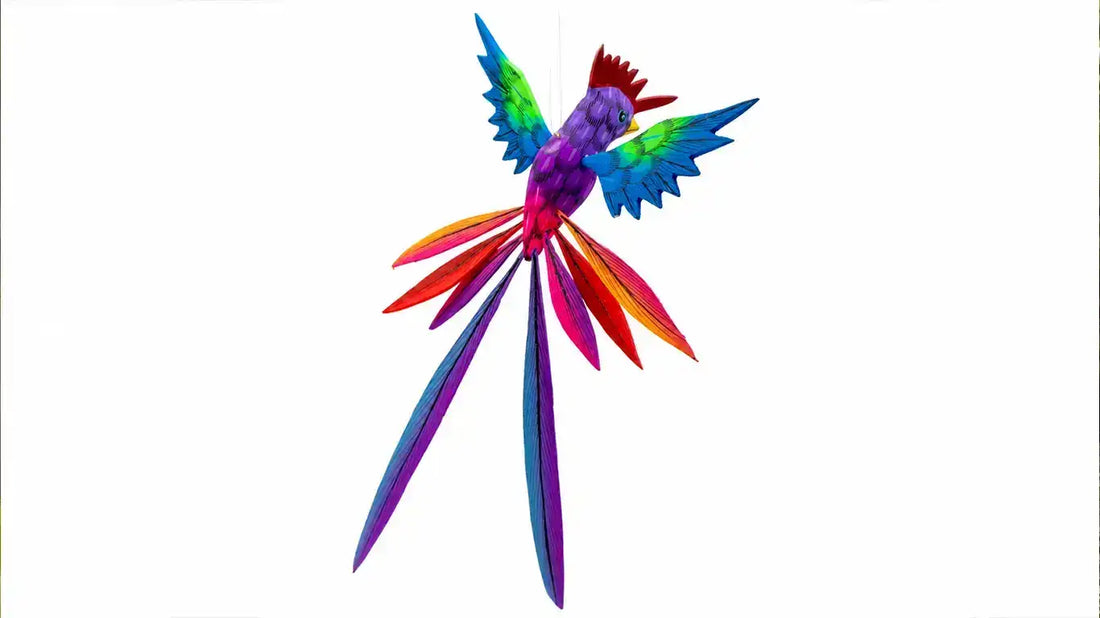 Alebrije quetzal morado 1