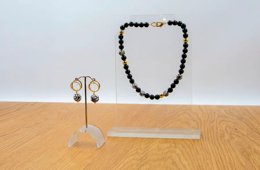 Juego de collar y aretes Cocula