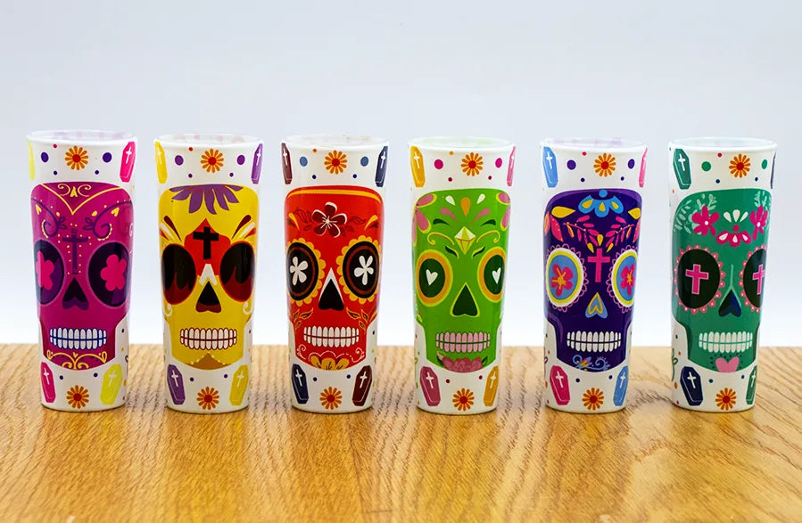Juego de tequileros calavera