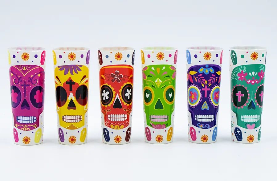 Juego de tequileros calavera