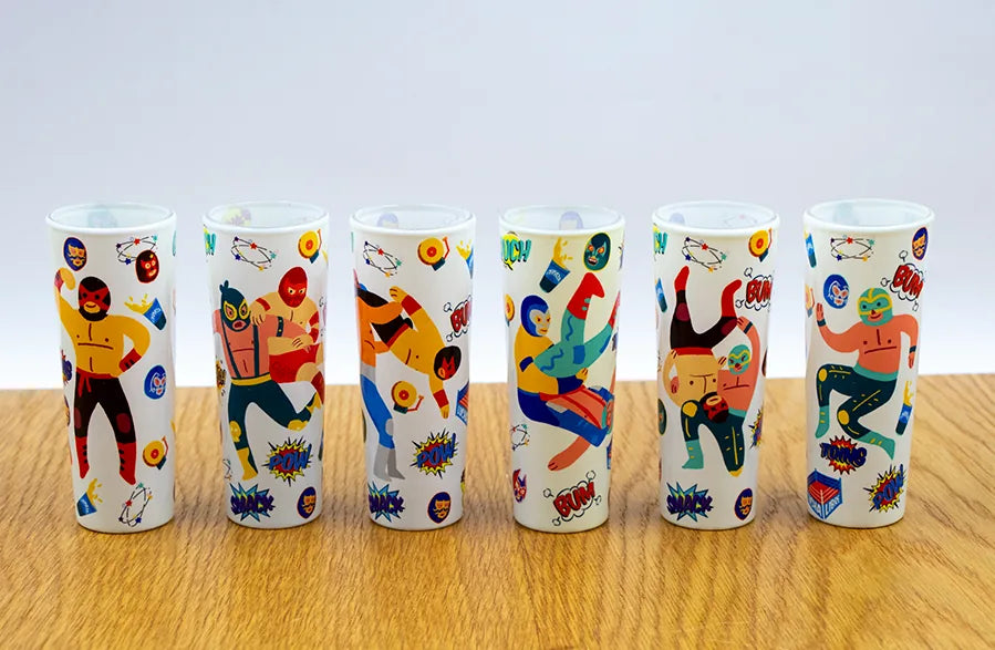 Juego de tequileros luchadores 1