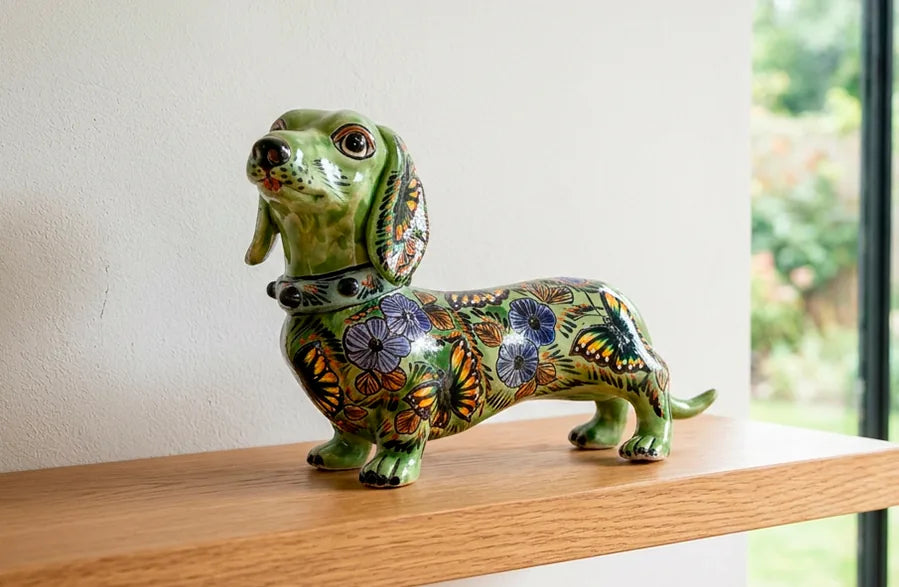 Perro salchicha de cerámica 5