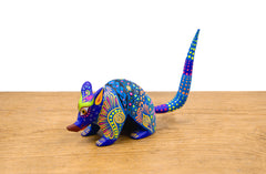 Alebrije armadillo azul