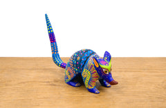 Alebrije armadillo azul