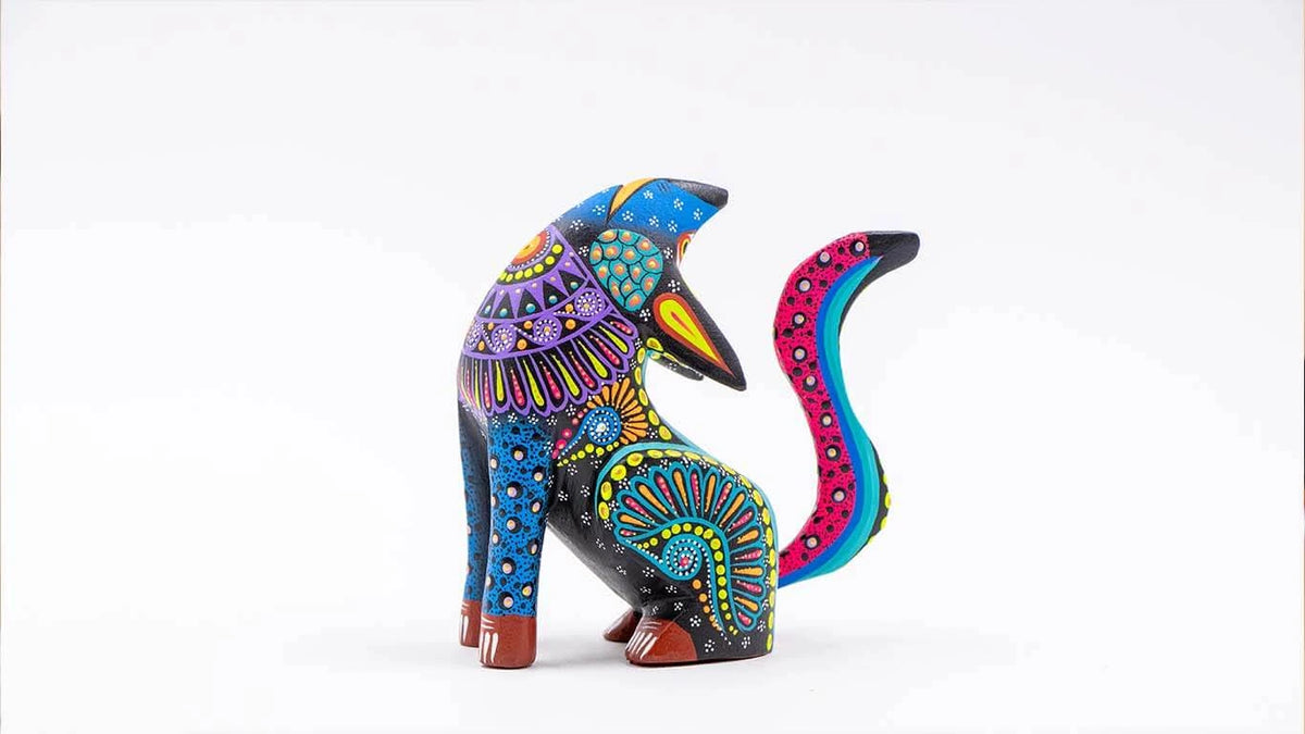 Alebrije Coyote Sosa azul