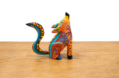 Alebrije coyote naranja