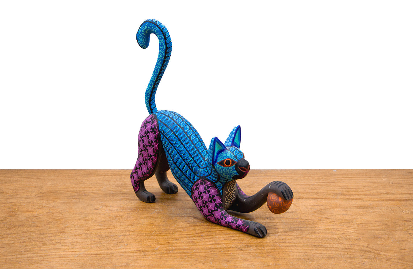 Alebrije fino gato azul