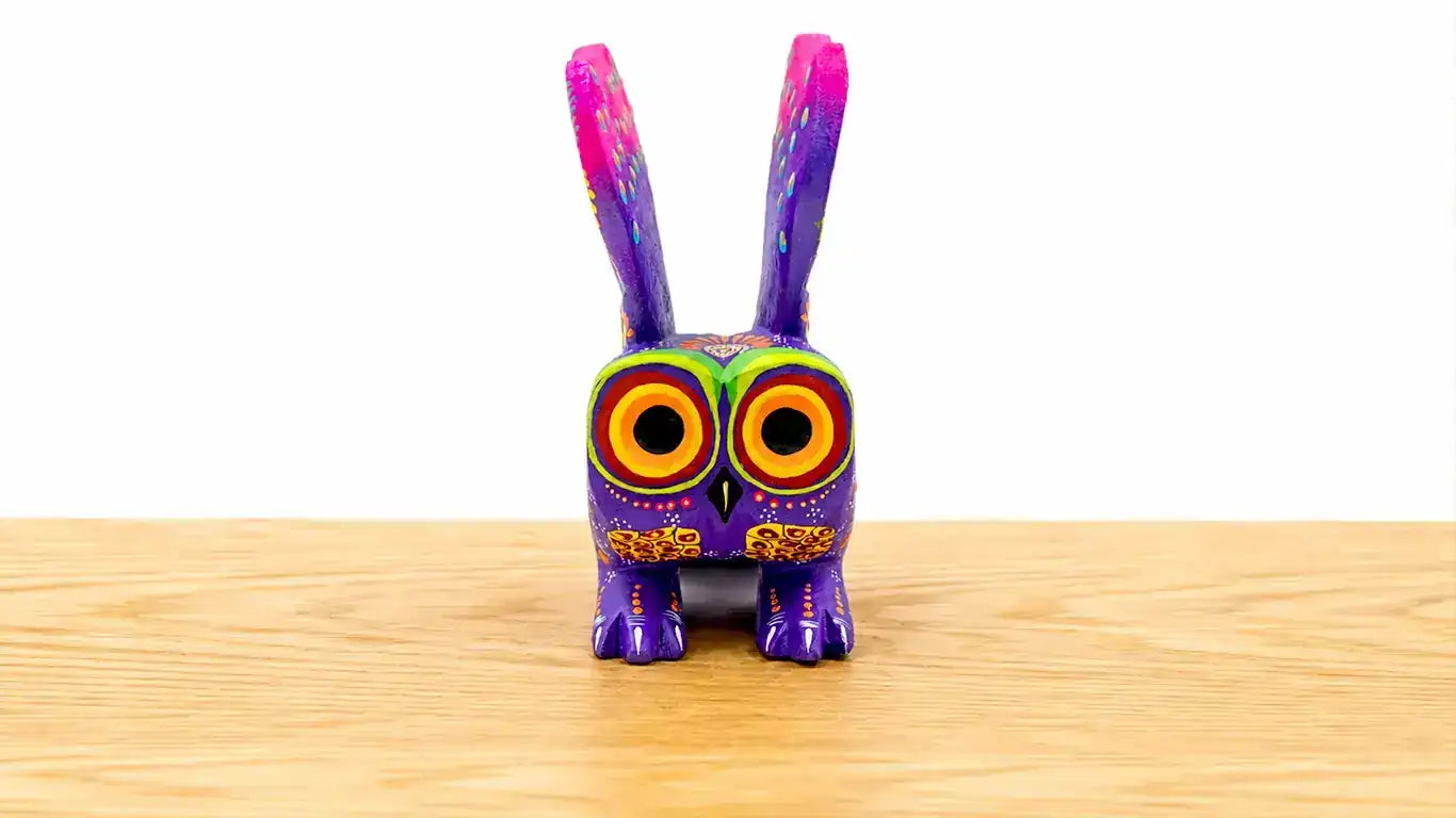 Alebrije lechuza rosa 3