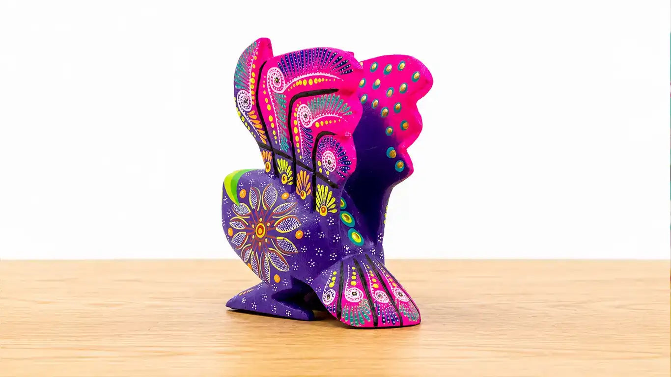 Alebrije lechuza rosa 4