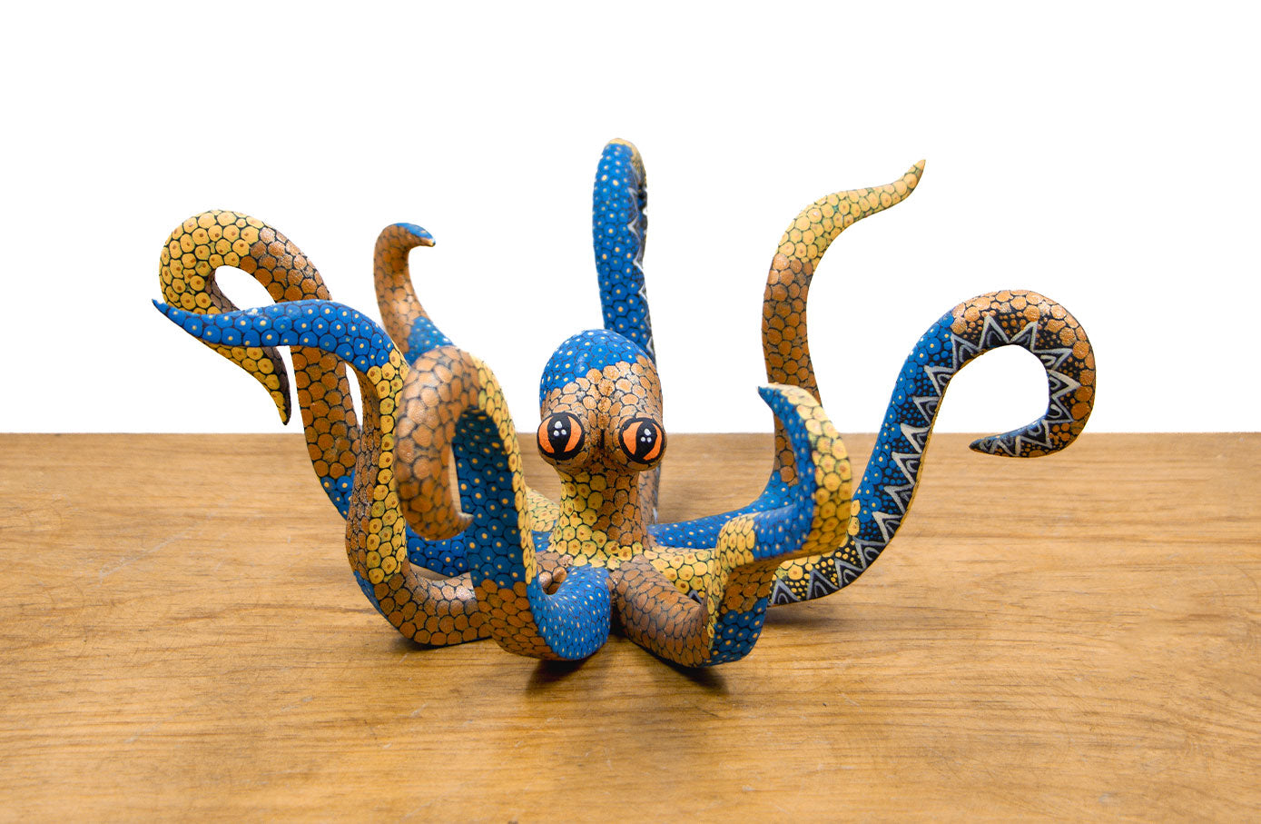 Alebrije pulpo naranja