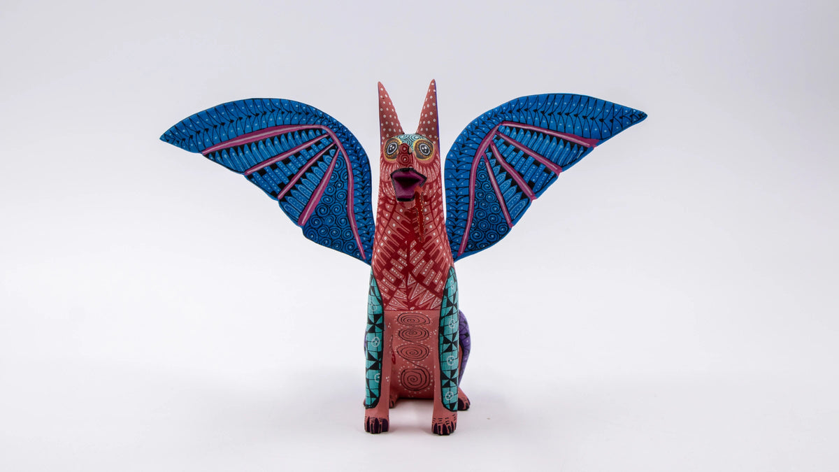 Alebrije Xolo con alas Esteban