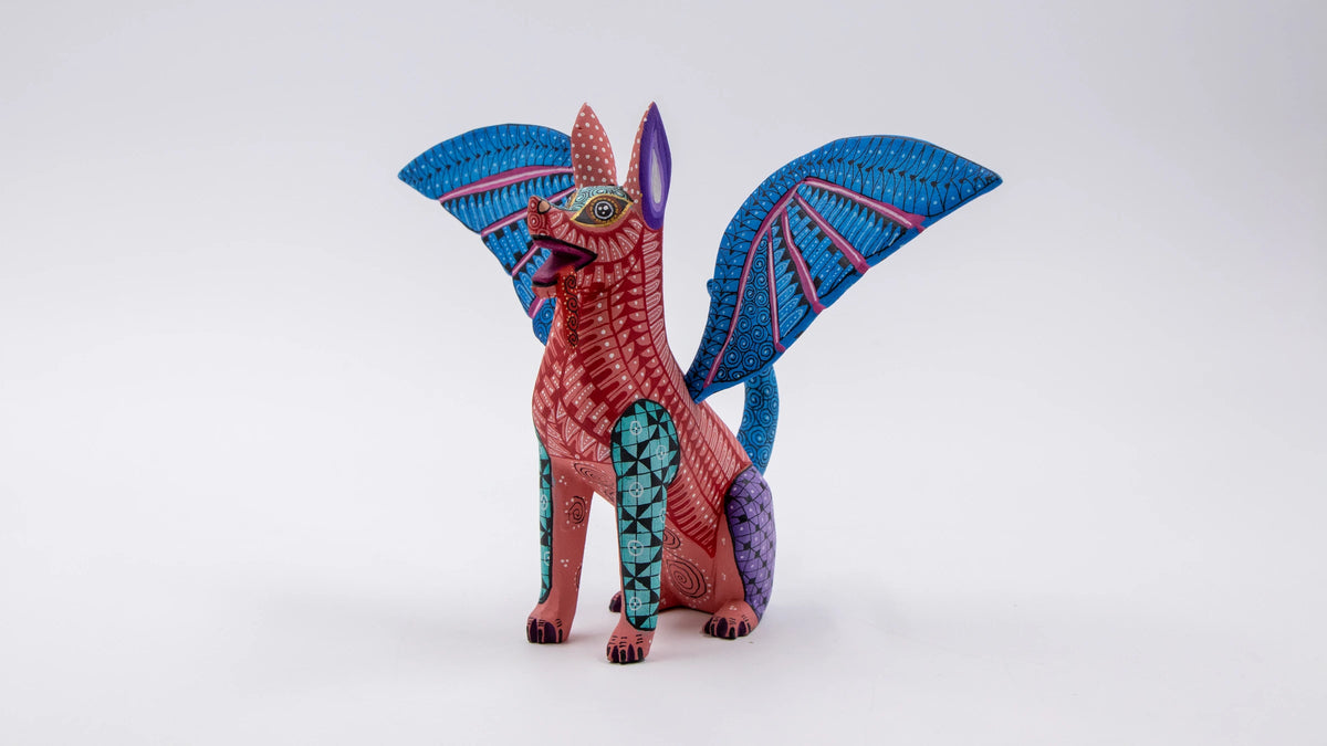 Alebrije Xolo con alas Esteban