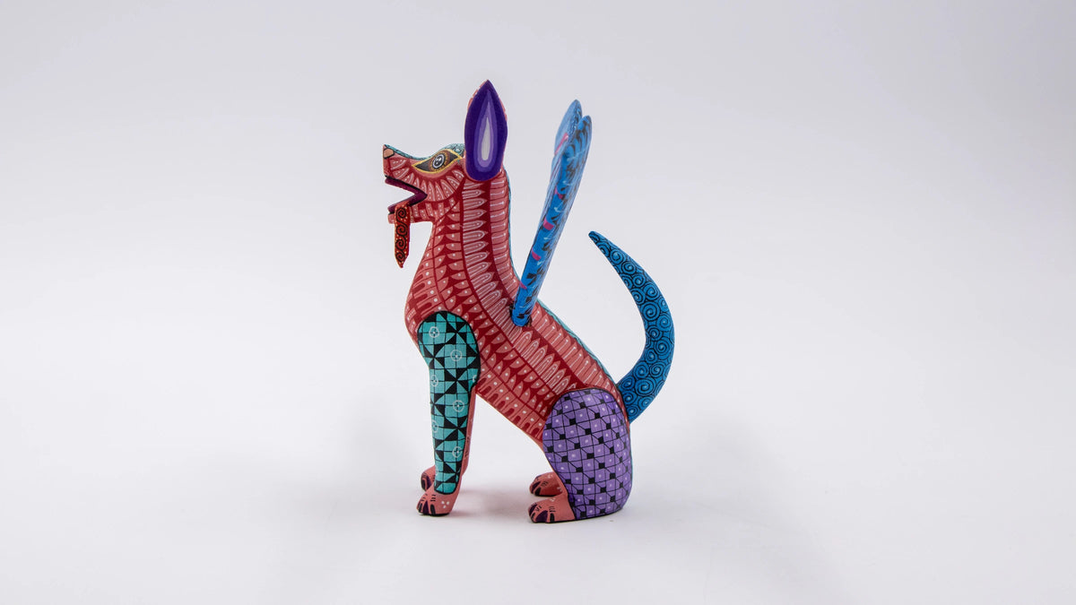 Alebrije Xolo con alas Esteban