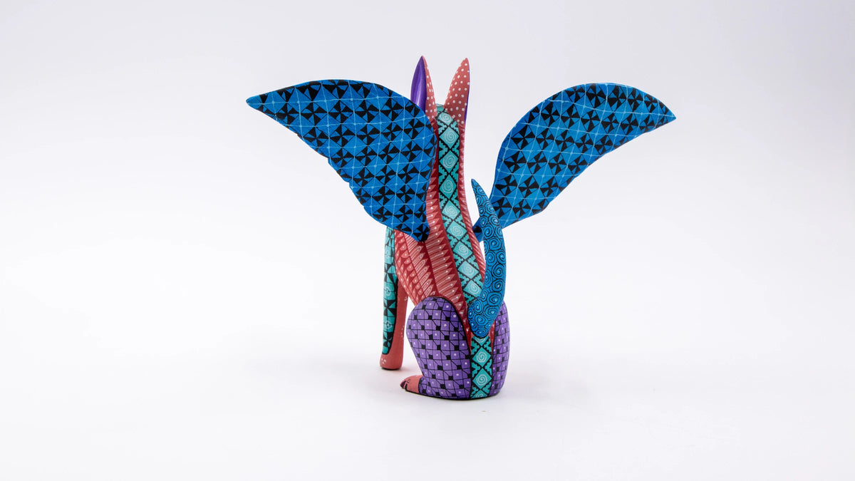 Alebrije Xolo con alas Esteban