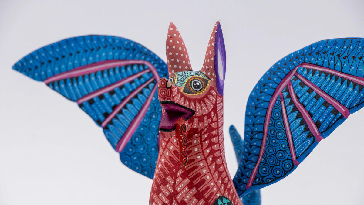 Alebrije Xolo con alas Esteban