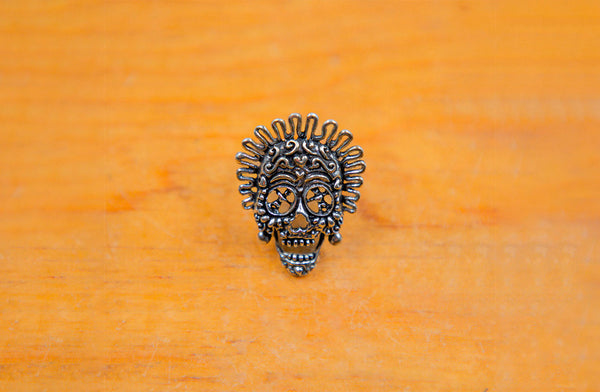 Anillo de plata Catrina