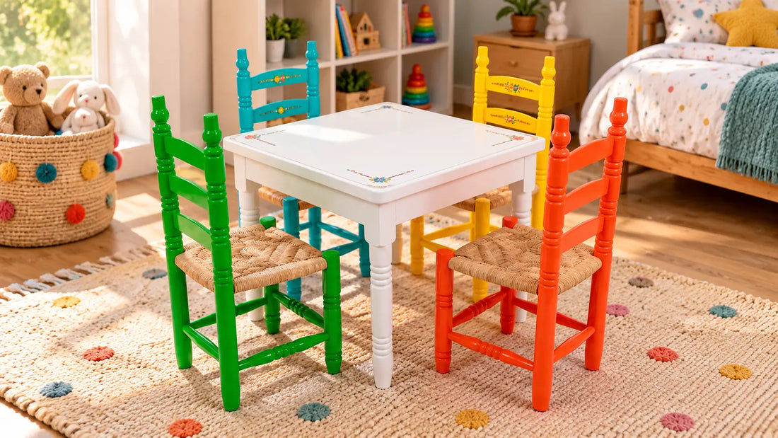 Comedor tres tablas con 4 sillas