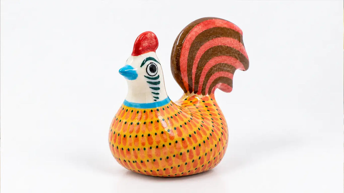 Gallo inglés naranja