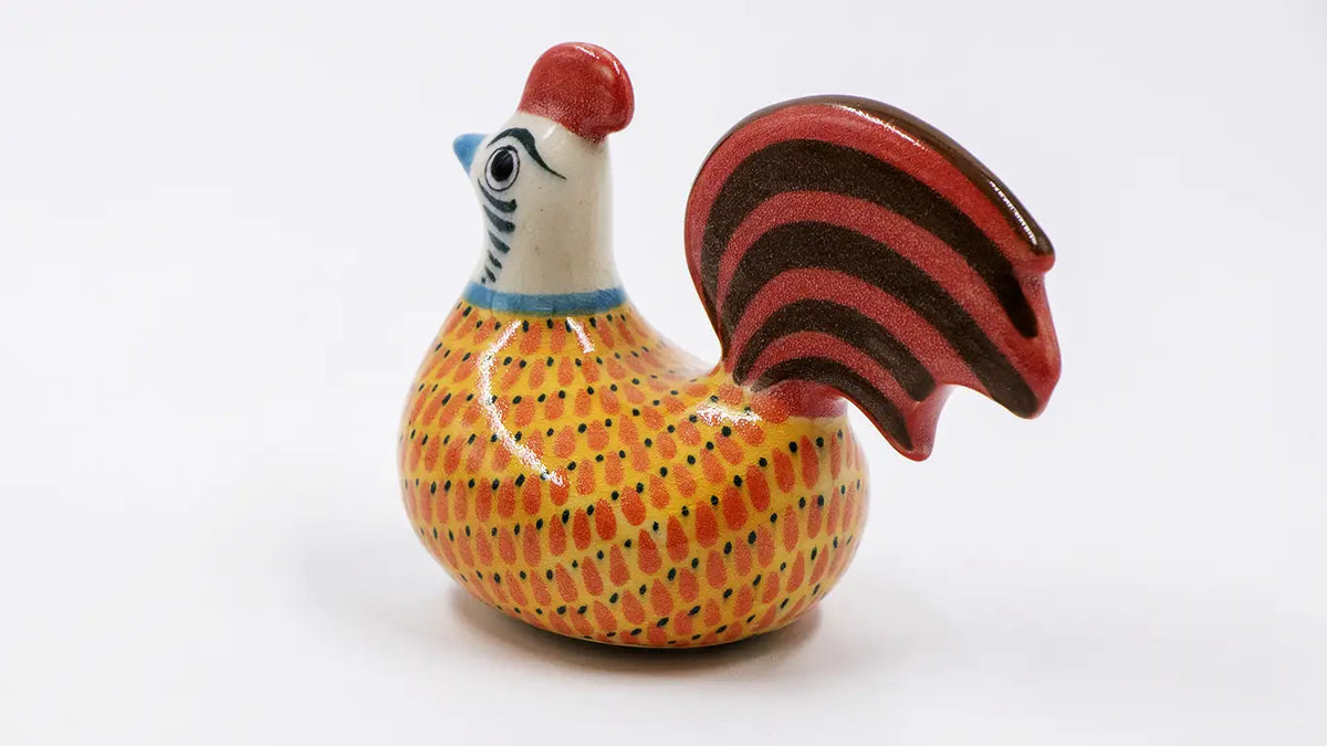 Gallo inglés naranja