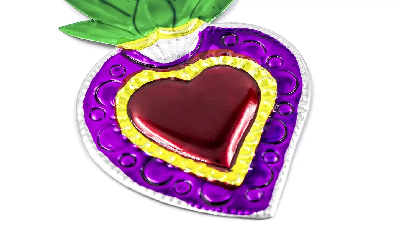 Juego de corazones de laton multicolor 2